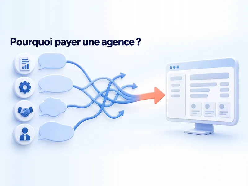 Quatre métiers de l'entreprise décrivent chacun autre chose, et les demandes se rejoignent en une seule application