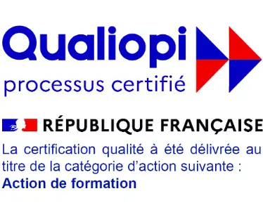Qualiopi, processus certifié, République française, au titre des actions de formation