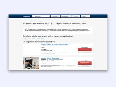 Le site Quel Logement affiché sur un ordinateur portable et un téléphone